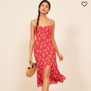 NWT Reformation Cybill midi floral Dress